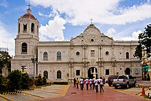 The Catholic Cebu Metropolitan Cathedral, built on the site of the Church of St. Vitales, the first church built in the Philippines Cebu cathedral.jpg