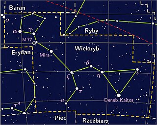 Położenie gwiazdy eta Ceti