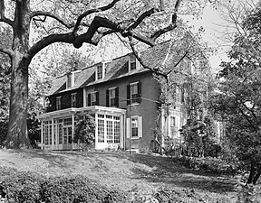 Front view of Charles Willson Peale House (2010)