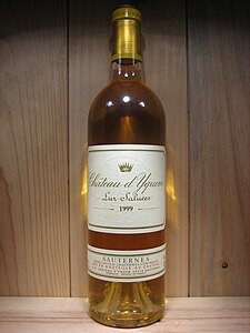 Château d'Yquem z let 1973 a 1999