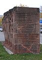 Bahnhofsplatz, Augustkämpfer (Denkmal für die Gefallenen von 1919), von Hanns Diettrich, 1977