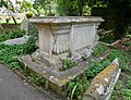 Chest tomb to the east of the Holy Trinity Church in Queenborough on the Isle of Sheppey.