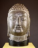Chinese, Northern Wei Dynasty, Head of a Buddha, 550–770