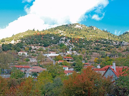 The village at the slope