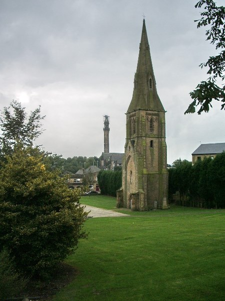 File:Church spire in St Paul's Gardens - geograph.org.uk - 985329.jpg