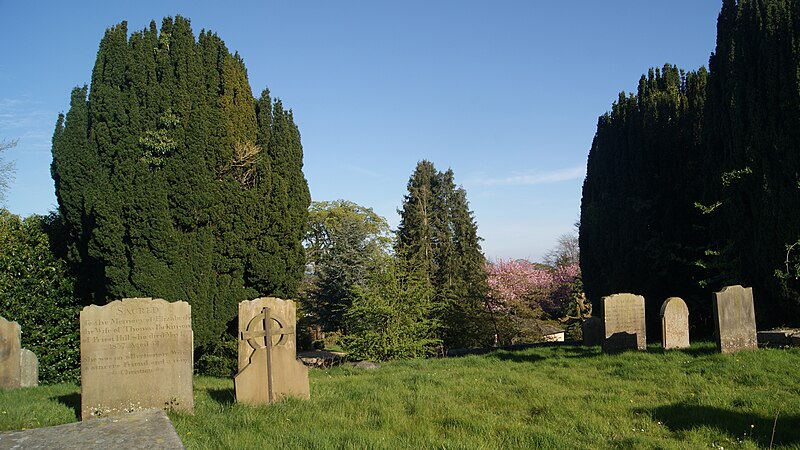 File:Churchyard, All Saints' Church, Kirk Deighton (16th April 2020) 004.jpg