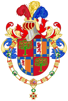 Coat of Arms of Ernesto Zedillo (Order of Isabella the Catholic).svg