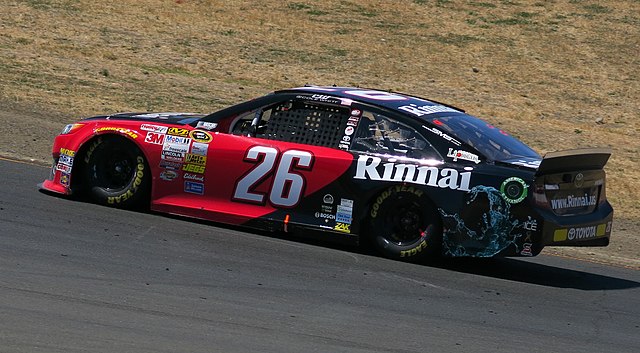 Cole Whitt in the No. 26 at Sonoma Raceway in 2014