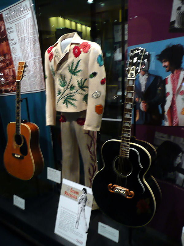 Parsons's Nudie suit in the Country Music Hall of Fame in Nashville