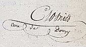 signature d'Augustin Crosnier