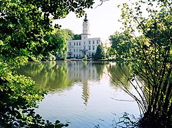 North-east side of the castle over the mill pond