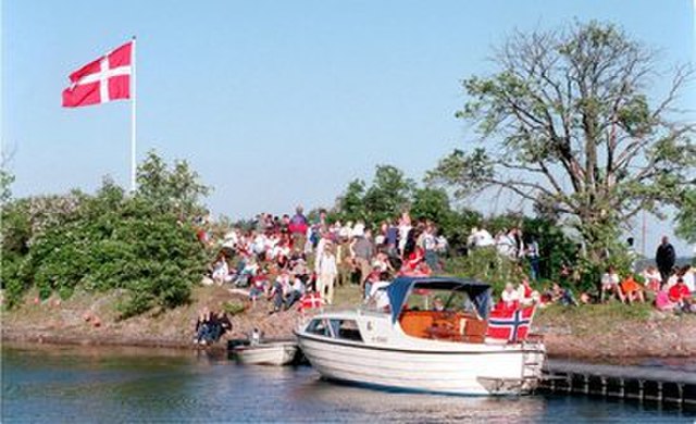 Danes on the islet Danmark in Norway. It is a typical Nordic skerry.