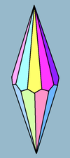 Trapezoedro dekagonala