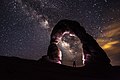 Delicate Arch at Night with Headlamp (8708155337).jpg