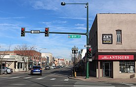 The Arts District, looking north along Santa Fe Drive from 8th Avenue. Denver's Art District on Santa Fe.JPG