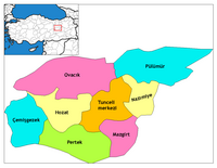 Členění provincie na distrikty