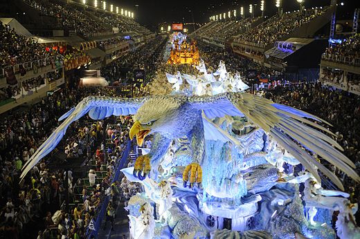 Rio's carnival is the largest in the world according to Guinness World Records.[1]