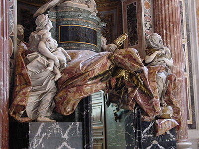 Détail de la tombe d'Alexandre VII.