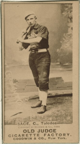 File:Doc Sage, Toledo Team, baseball card portrait LCCN2008675227.tif