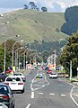 The Papamoa Hills von der Domain Rd.