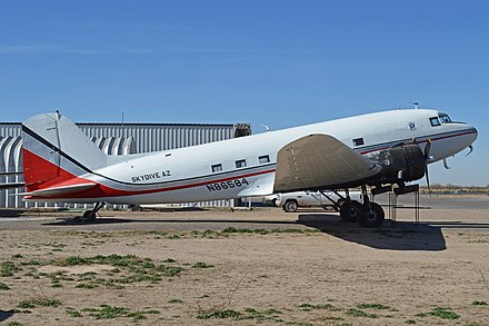 Douglas C-53 Skytrooper, c/n 4935, operated by a skydiving service at Eloy, Arizona