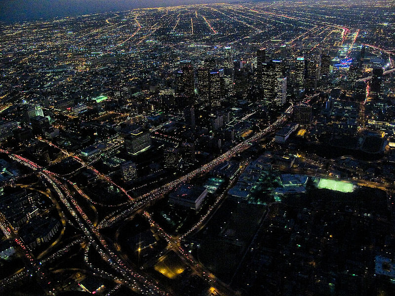 File:Downtown LA at night (4284824408).jpg