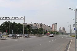 Avenida Danúbio no cruzamento com a rua Bucaresteskaya