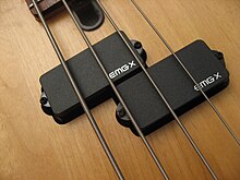 EMG P-X Precision pickups on a bass guitar. EMG-PX.jpg