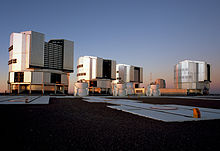 Exterior view of ESO's Very Large Telescope (VLT) in Paranal, Chile ESO Paranal Platform.jpg