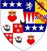 Arms of the Earl of Selkirk Earl of Selkirk COA.svg