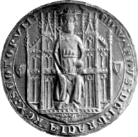 Monokromatik kesan Balliol royal seal