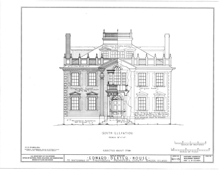 File:Edward Dexter House, 72 Waterman Street (moved from George Street), Providence, Providence County, RI HABS RI,4-PROV,23- (sheet 4 of 53).tif