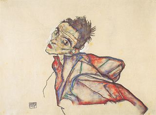 Egon Schiele, self-portrait, 1915