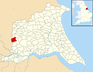 Ellerton and Aughton UK parish locator map.svg