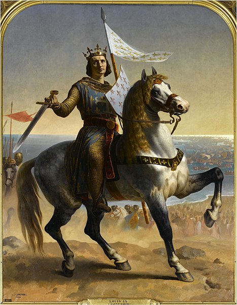 Painting of Louis IX by Emile Signol