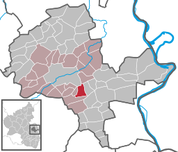 Läget för Eppelsheim i Landkreis Alzey-Worms