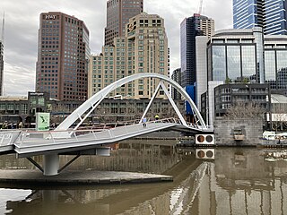 <span class="mw-page-title-main">Evan Walker Bridge</span> Footbridge across the Yarra River in Melbourne, Australia