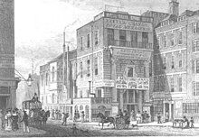 Exeter Exchange, viewed from the Strand in the early 19th century Exeter Exchange.jpg