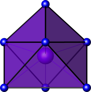 Capped octahedral molecular geometry