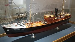 Model of the Otto Flohr in the wreck and fishing museum in Cuxhaven