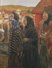 Fishermen's Wives Returning from Church