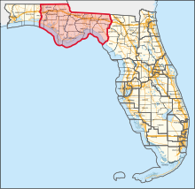 Description de l'image Florida's 2nd congressional district (since 2023).svg.