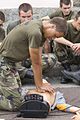 élèves pendant la formation militaire initial au camp militaire de La Courtine.