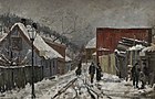 Vid Saxegårdsgate, ca.  1882, olja på duk, Lillehammer konstmuseum, Lillehammer.