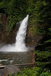 Franklin Falls Waterfall in Washington (state), United States