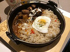 Fried Rice with Eggs and Meat