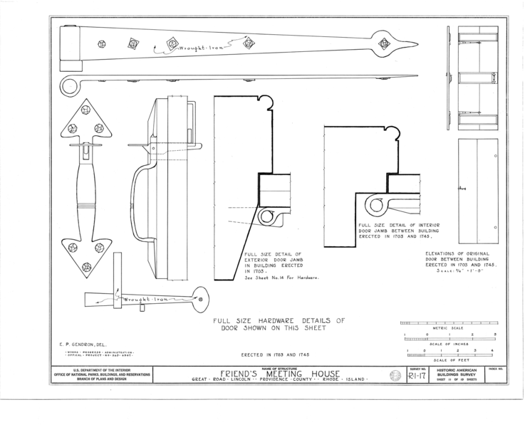 File:Friends Meetinghouse, Great Road, Saylesville, Providence County, RI HABS RI-17 (sheet 11 of 19).png