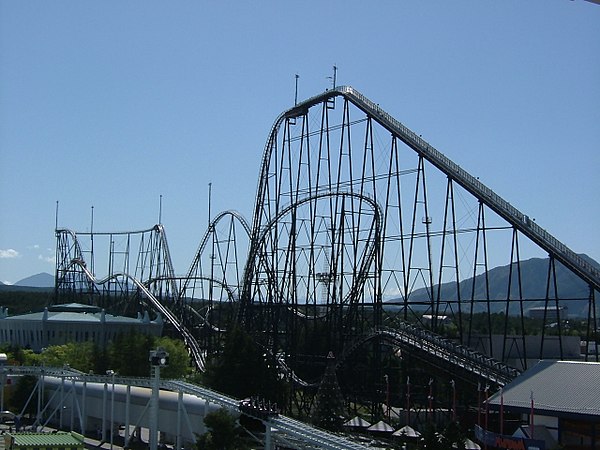 Fujiyama, the longest and tallest roller coaster at Fuji-Q Highland