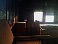 Interior of the Gaekwar's Baroda State Railway Saloon Coach.