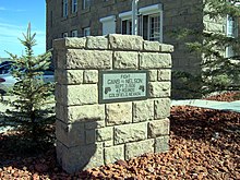 A commemorative marker for the boxing championship match between Gans and Nelson Gans-Nelson fight, commemorative marker.jpg